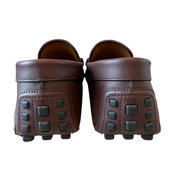 GUCCI Ayrton Web GG Horsebit Leather Driver Loafers Brown Size 12.5 | US 13 NEW - Picture 11 of 16